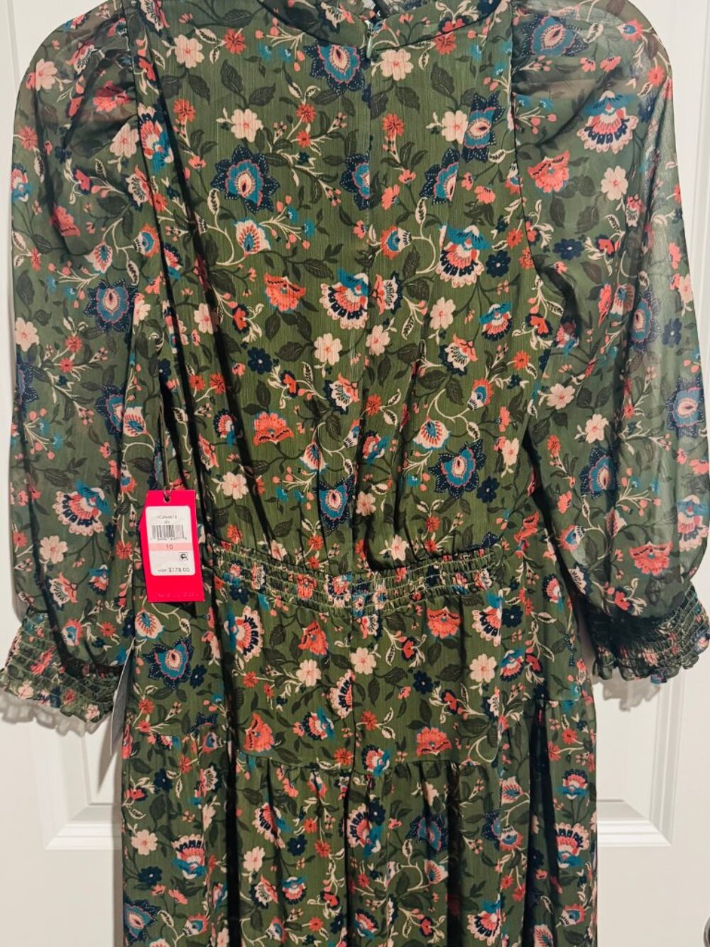 Vince Camuto Green Floral Dress - Picture 8 of 8